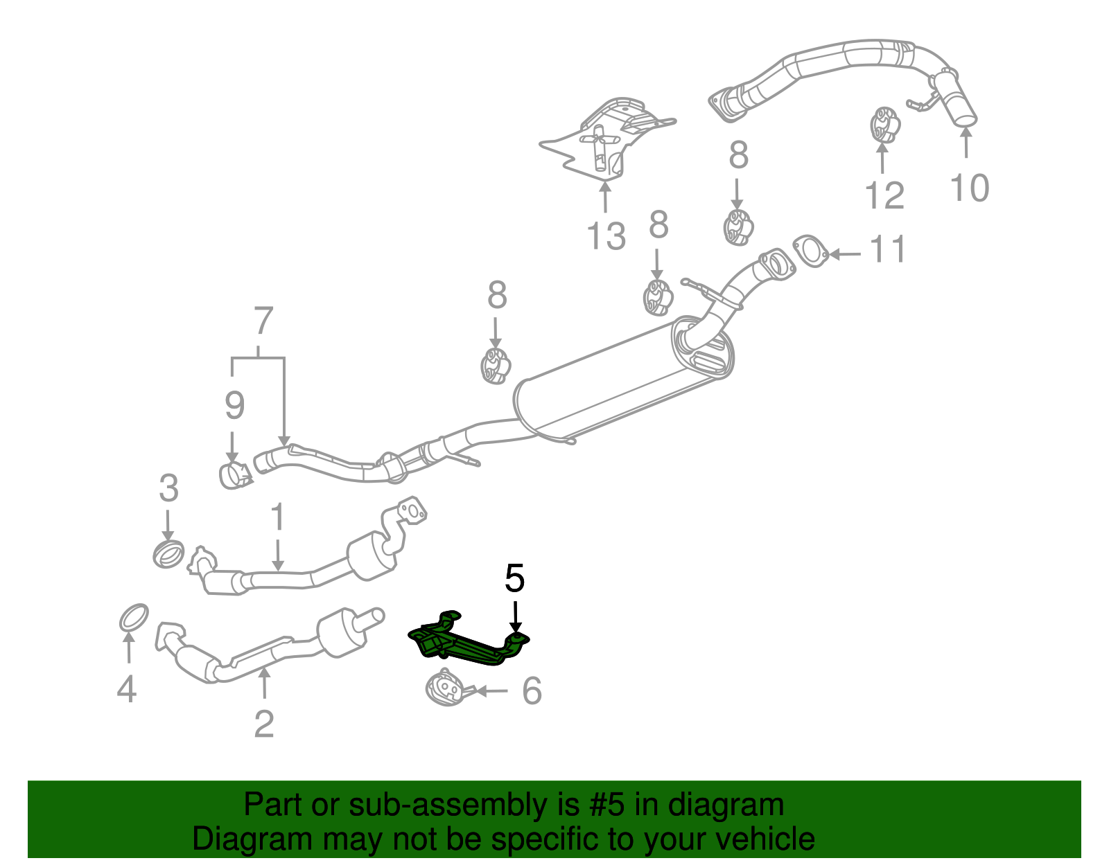 Insulator Assembly-Exhaust Front Pipe (15855834)