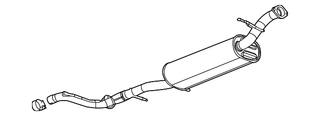Muffler Assembly-Exhaust (W/ Exhaust Pipe) - GM (94738538)