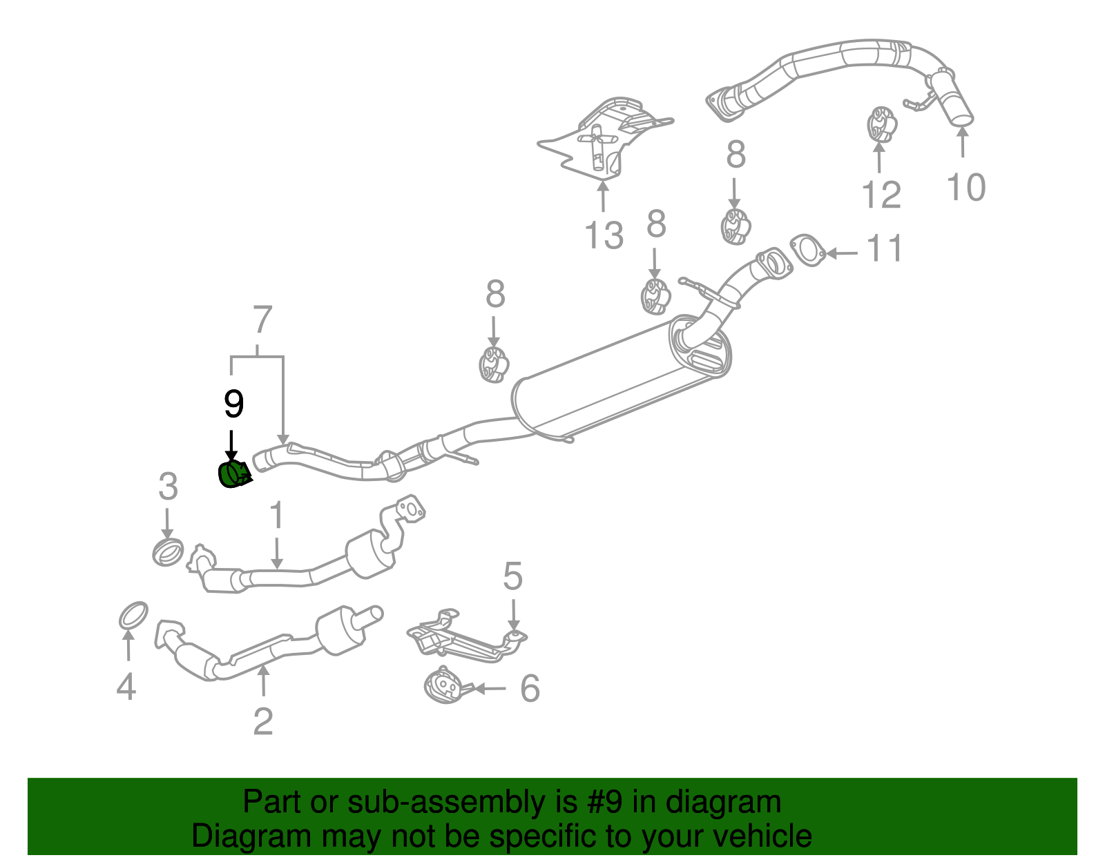 Exhaust Clamp - GM (15009437)