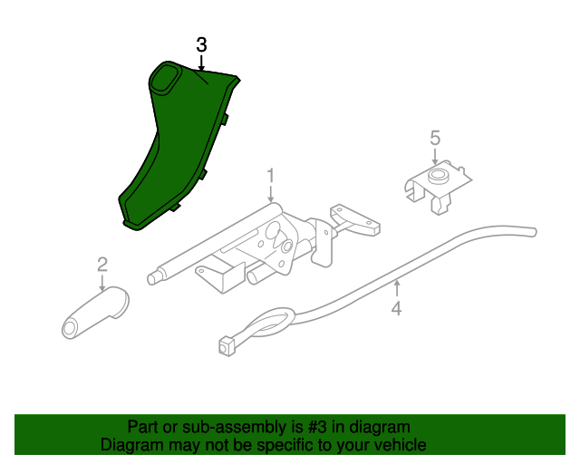 Genuine BMW 34429235427 Parking Brake Lever Cover FREE Shipping