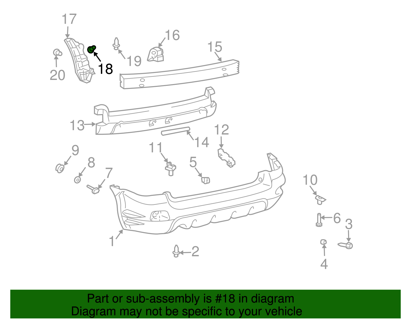 Retainer, Front W/H Lnr(Push In) *Black - GM (94855943)
