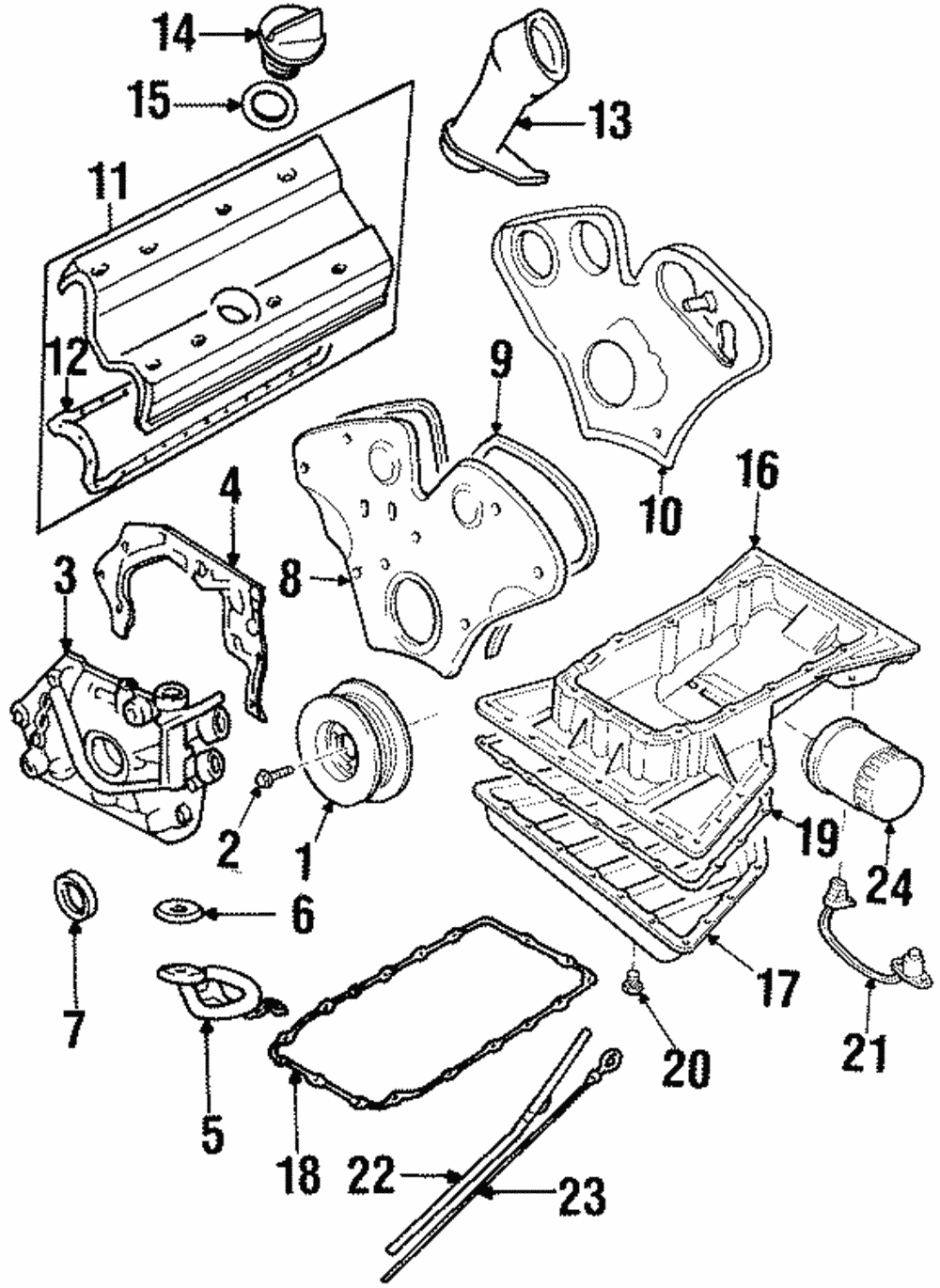 Cover, Tmg Belt Upper Rear - GM (90573770)