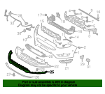 thumbnail image 2 of Munlrater Front Lower Bumper Grille For Ford Focus 2015-2018 - Mesh Style, Black, F1EZ17626A 2 of 2