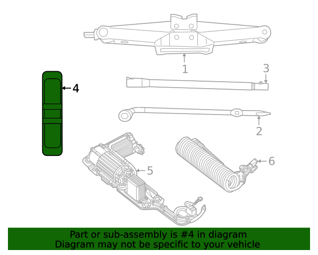 20222023 Jeep Tool Kit 68551403aa