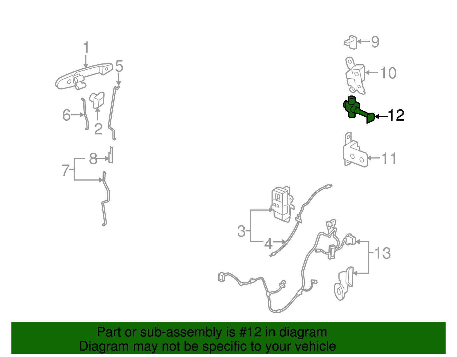 Door Check - Buick (25783006)