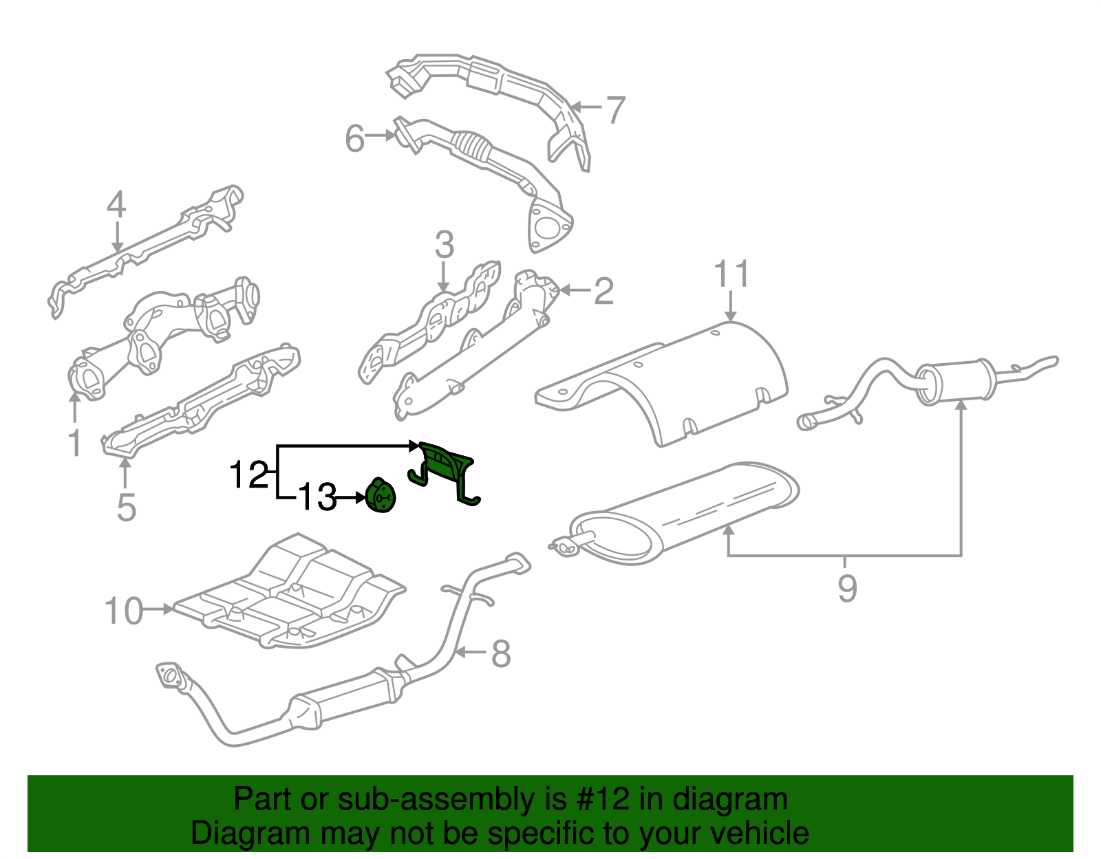 Exhaust Bracket - GM (10337619)