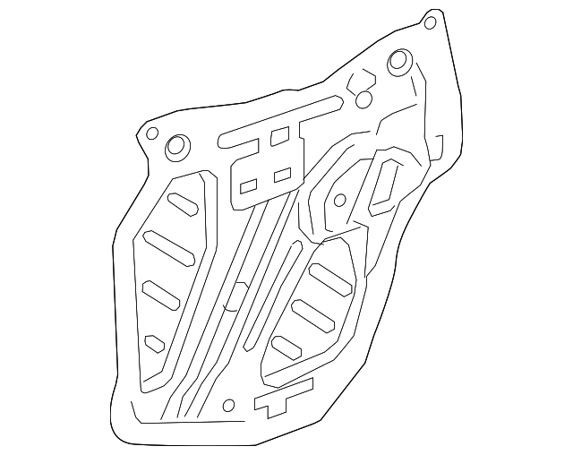 Front Passenger Side Door Water Deflector - GM (84374105)