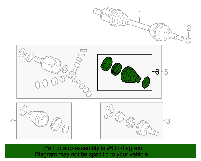 42697379 GM Front HalfShaft Constant Velocity Joint Inner Boot GM