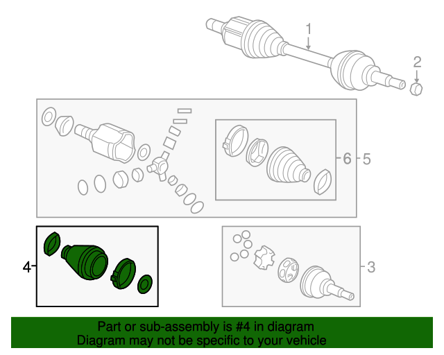 Front HalfShaft Constant Velocity Joint Outer Boot 42697370