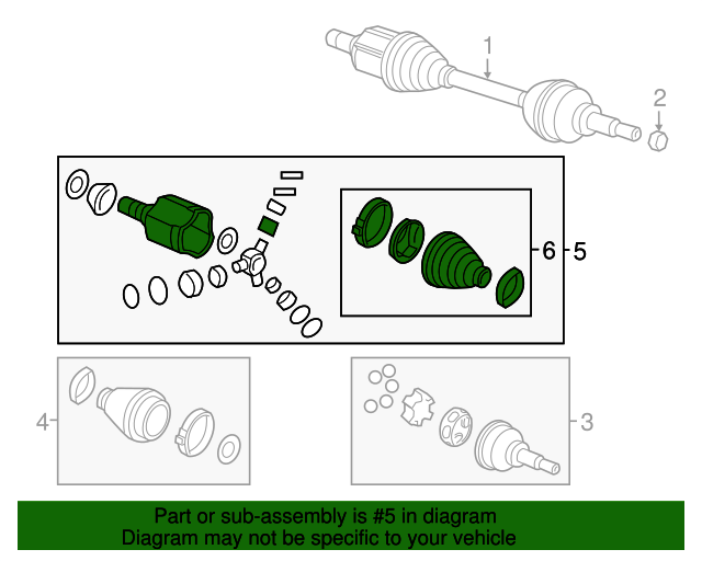 20162022 Chevrolet Spark Front Passenger Side Wheel HalfShaft