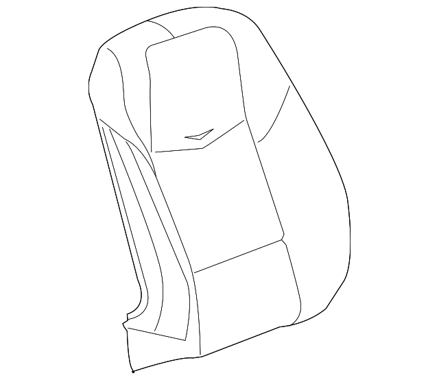 Jet Black Passenger Seat Back Cover - GM (84054263)