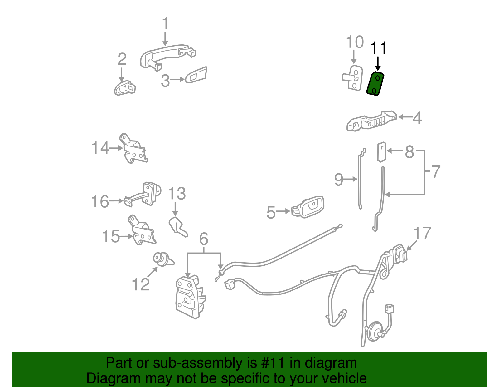Door Hinge Shim - GM (12451685)