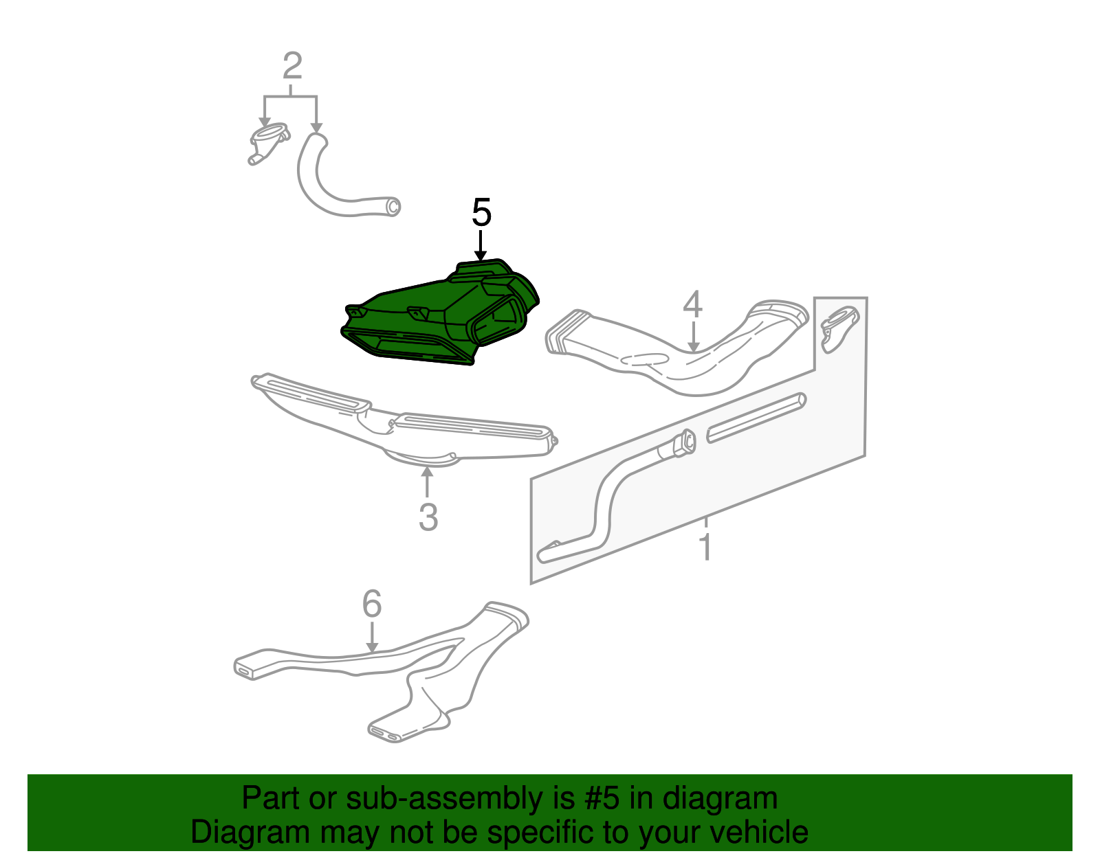 Duct Assembly - Ford (YF1Z-19B680-CA)