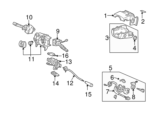35255-S5K-F12 Genuine Honda Lighting/Turn Signal Switch Assembly 35255-S5K-F12 Genuine Honda Lighting/Turn Signal Switch Assembly