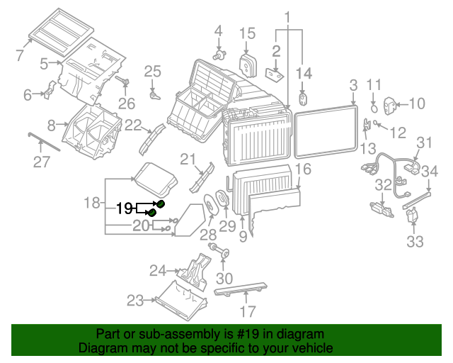 7H0819139 Heater Core Spring 20072015 Audi Q7 Audi Parts Store