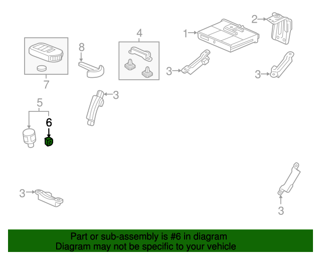 2007-2021 Honda Clip, Connector (Natural) 91533-STK-003 | Cheaper Honda ...