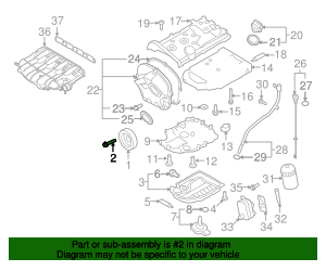 2009-2023 Volkswagen Vibration Damper Bolt WHT-009-475 | VW Direct Parts