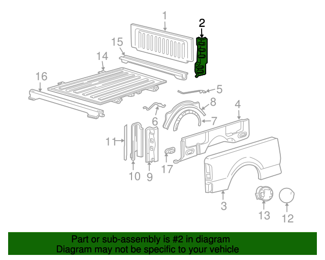2004-2014 Ford Panel Extension 4L3Z-9900374-AA | OEM Parts Online 