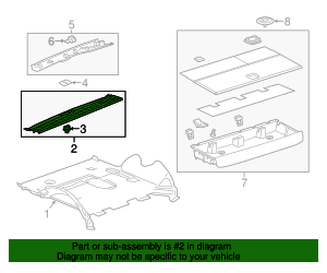 22886553 - Shale Liftgate Sill Plate 2015-2020 GM | AutoNationParts.com