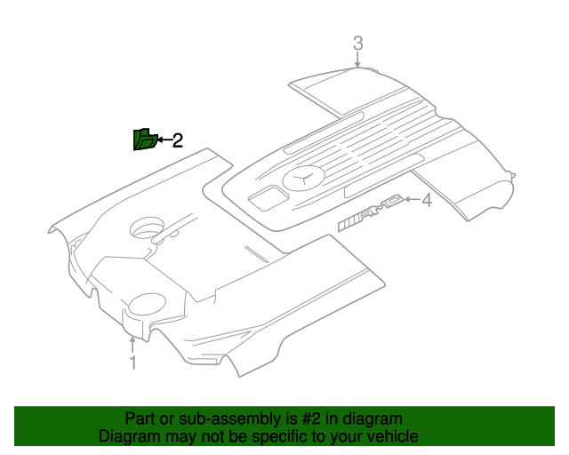 0039915170 Engine Cover Clip 20132020 MercedesBenz MercedesBenz USA Parts