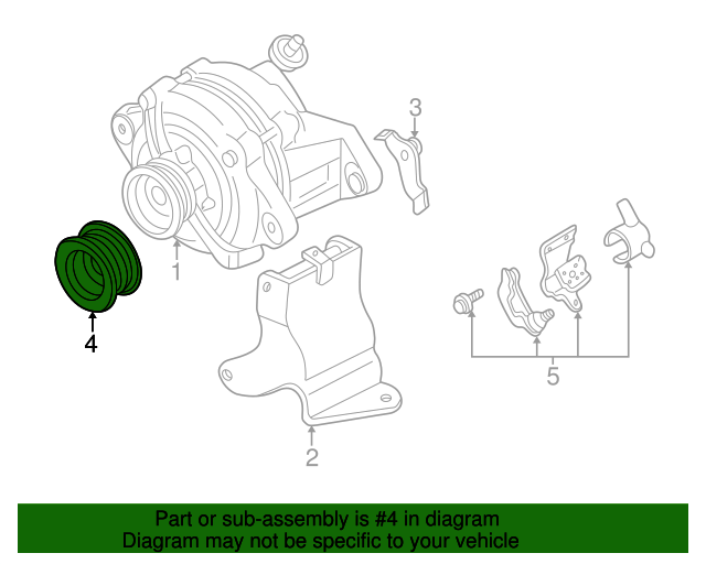 19932011 Subaru Alternator Pulley 23752AA050 Subaru Parts Store