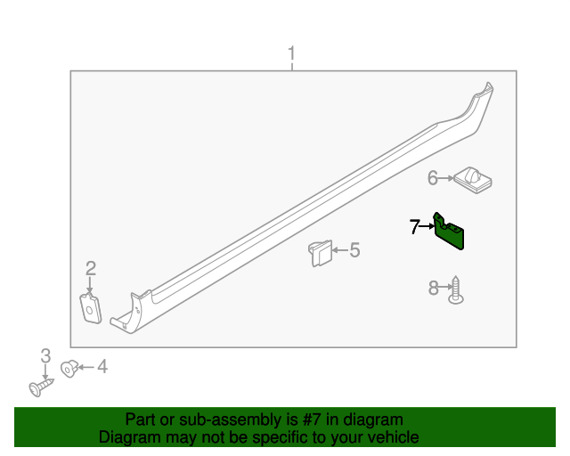 87756-3W000 - Deflector 2011-2013 Kia Sportage | Kia.Parts Store