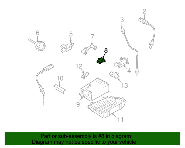 20012014 Kia Map Sensor 3930038200 QuirkParts