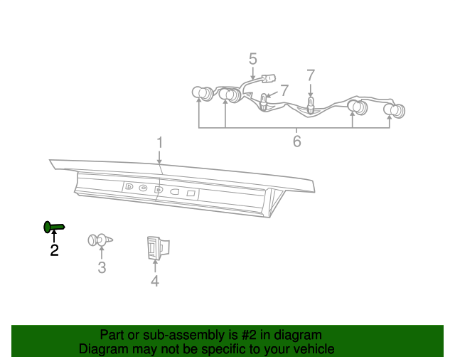 20062021 Mopar Tail Lamp Assembly Screw 6104568AA