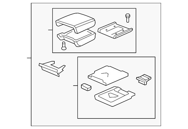 Honda Genuine 83410-SJC-A21ZK Console Armrest