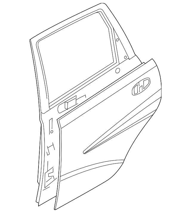 Driver Side Rear Door - GM (96942347)
