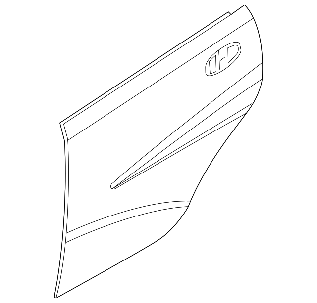 Driver Side Rear Door Outer Panel - GM (96897407)