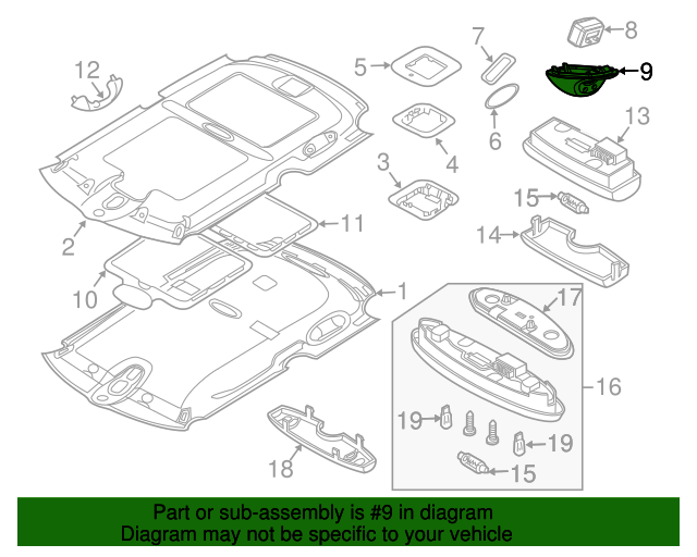 62-13-1-514-196 - Clock Housing - 2002-2006 Mini Cooper | BMWPartsHub 