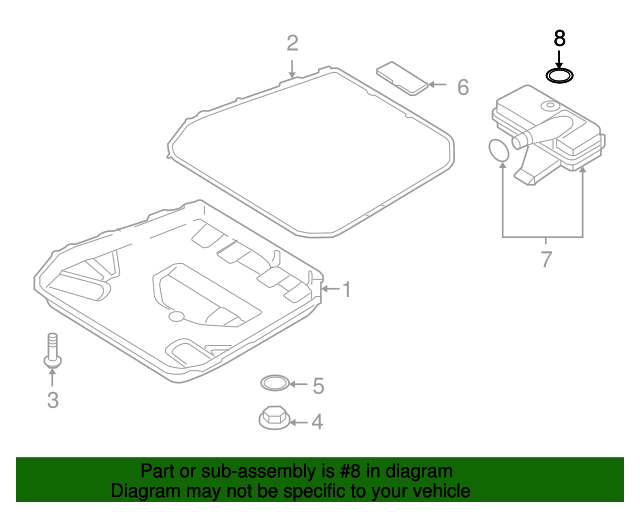2010-2018 Audi Filter O-Ring wht003379 | Audi USA Parts