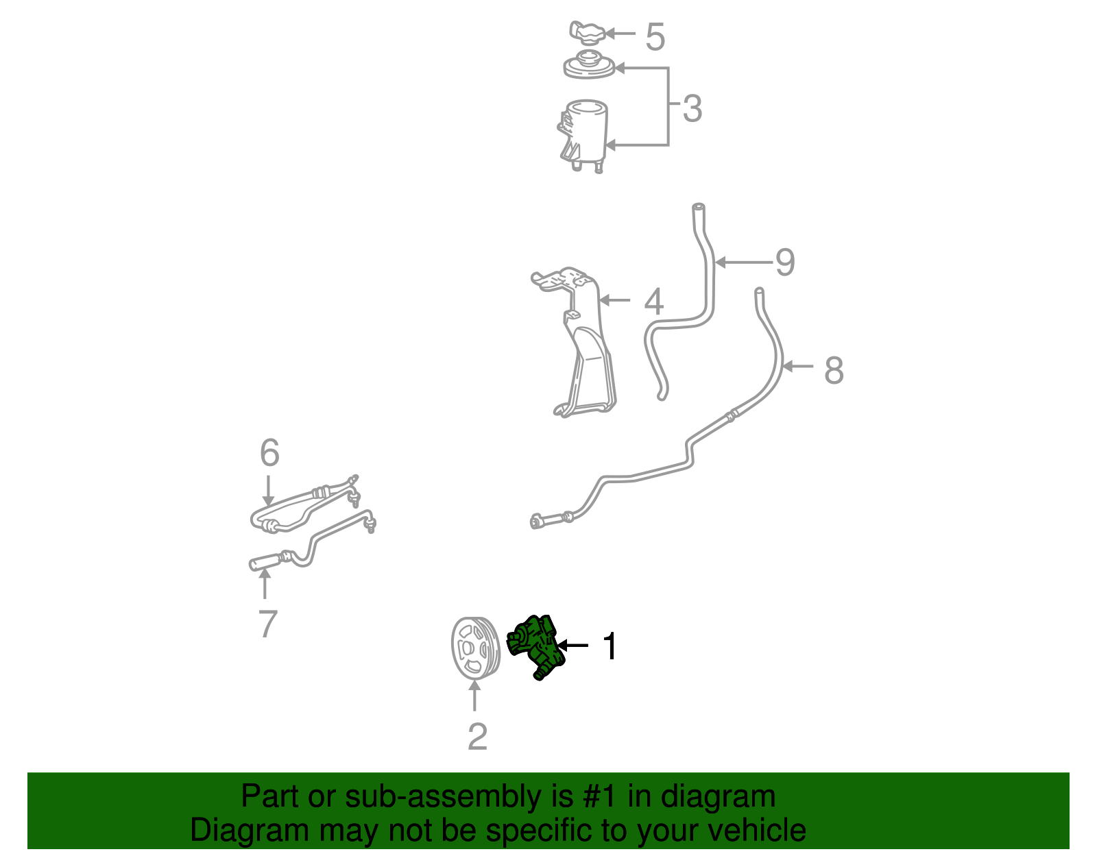 1997-2002 Ford | Motorcraft™ Power Steering Pump | STP-8-RM | Walls ...