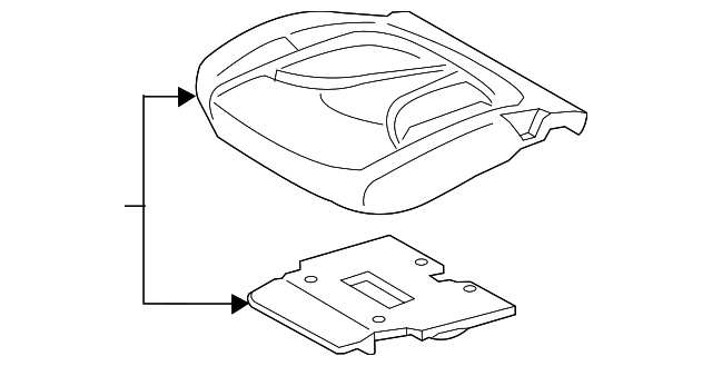 Seat Cushion Pad - Ford (GJ7Z-78632A23-F)
