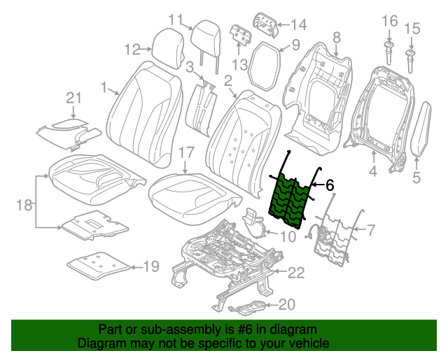 20132023 Ford Lumbar Support CU5Z9664842B Varsity Ford