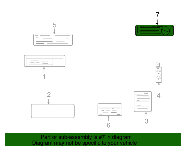 20042007 GM Airbag System Warning Label 15087345