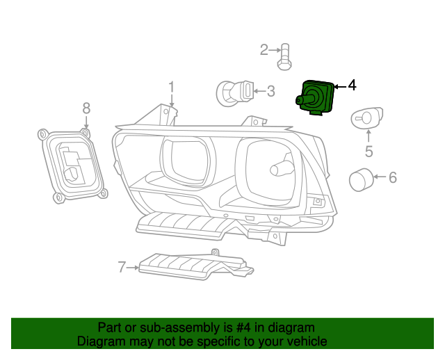 Headlamp Bulb Mopar (L0000D3S) Mopar America