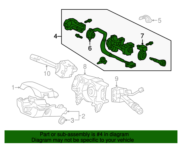 Genuine Honda 35100-S84-A21 Steering Lock Assembly Genuine Honda 35100-S84-A21 Steering Lock Assembly