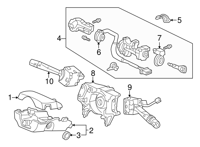 Genuine Honda 35100-S84-A21 Steering Lock Assembly Genuine Honda 35100-S84-A21 Steering Lock Assembly