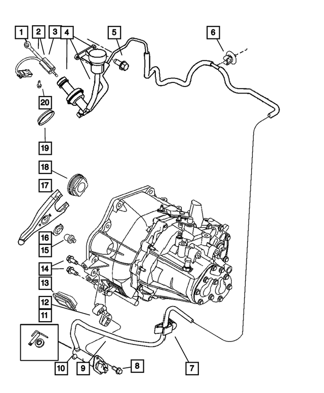 20012005 Mopar Clutch Starter Interlock Switch 4671756AC Mopar eStore