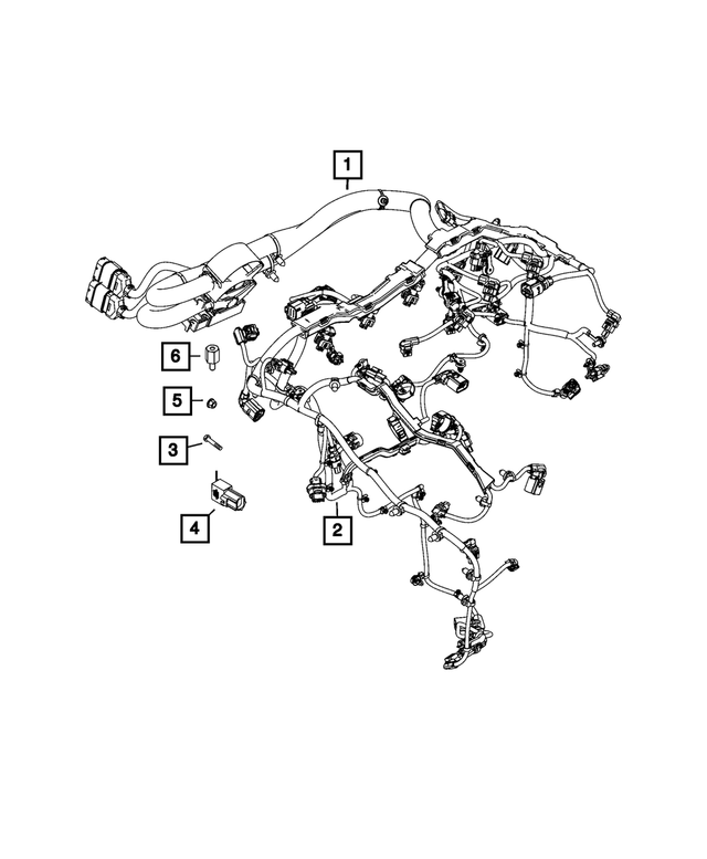 20192024 Mopar Oil Pressure Sensor Wiring 68530586AA Mopar eStore