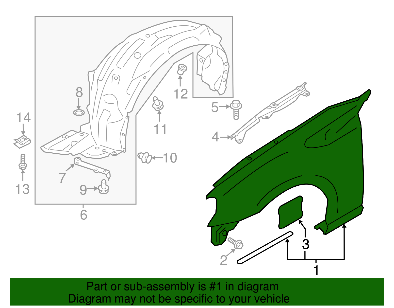 Fender (Left, Front) - Scion (SU003-01391)