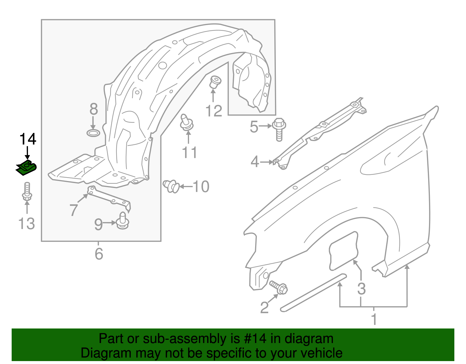 Fender Liner U-Nut - Scion (SU003-01536)