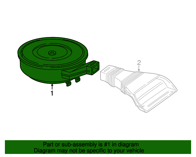 Ford 3C2Z9600A Air Cleaner Assembly 19972003 Ford OEM Ford