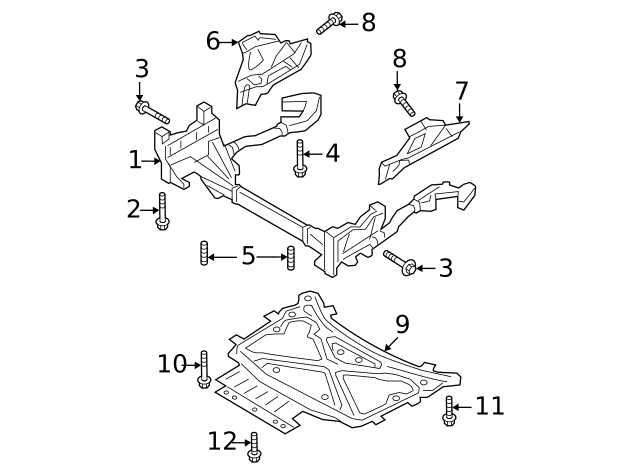 4M1-399-345-F - Powertrain Skid Plate 2017-2024 Audi | AutoNation Parts