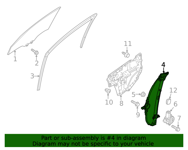20142021 Mazda 6 Window Regulator GHP958590A