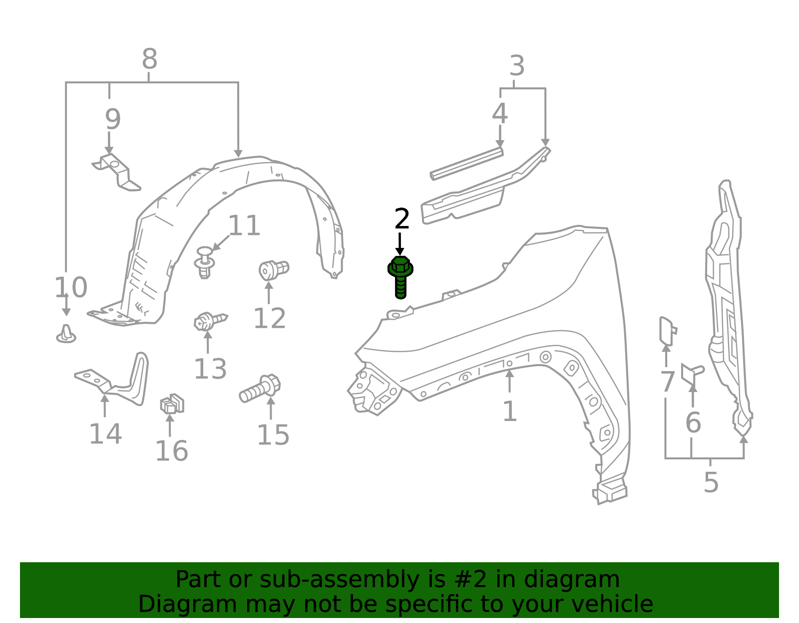 Fender Bolt - Scion (90119-A0461)