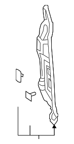 538270R050 - Body: Fender Insulator for Toyota: RAV4, RAV4 Prime Image