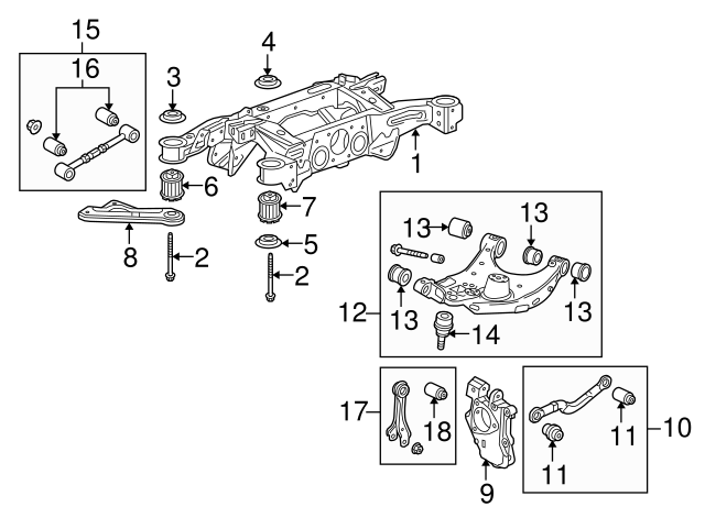 HOPESPANNER Motorhalterung Für Cadillac SRX 2010-2016 3.0L - 13228306